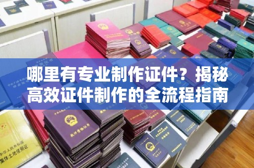 塔什库尔干塔吉克哪里有专业制作证件？揭秘高效证件制作的全流程指南