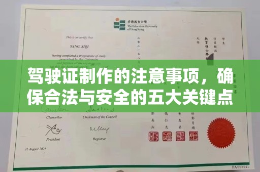 塔什库尔干塔吉克驾驶证制作的注意事项，确保合法与安全的五大关键点