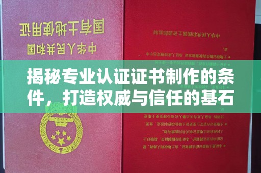 塔什库尔干塔吉克揭秘专业认证证书制作的条件，打造权威与信任的基石