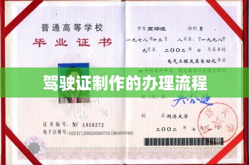 塔什库尔干塔吉克驾驶证制作的办理流程