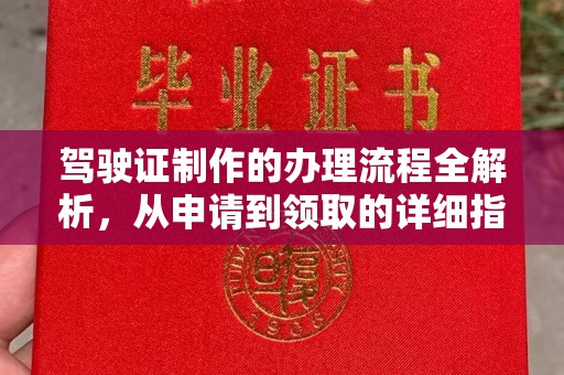 塔什库尔干塔吉克驾驶证制作的办理流程全解析，从申请到领取的详细指南