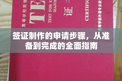 塔什库尔干塔吉克签证制作的申请步骤，从准备到完成的全面指南