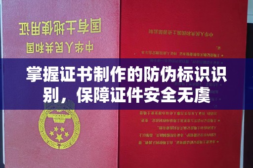 塔什库尔干塔吉克掌握证书制作的防伪标识识别，保障证件安全无虞