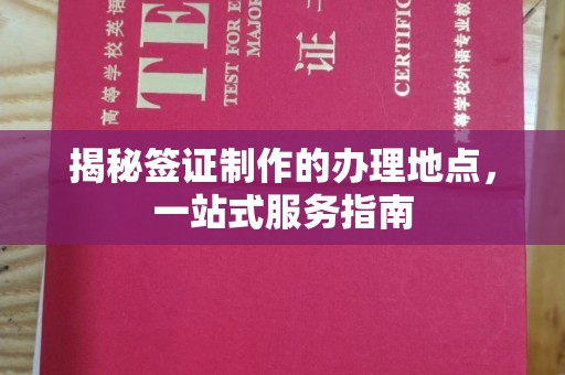 塔什库尔干塔吉克揭秘签证制作的办理地点，一站式服务指南
